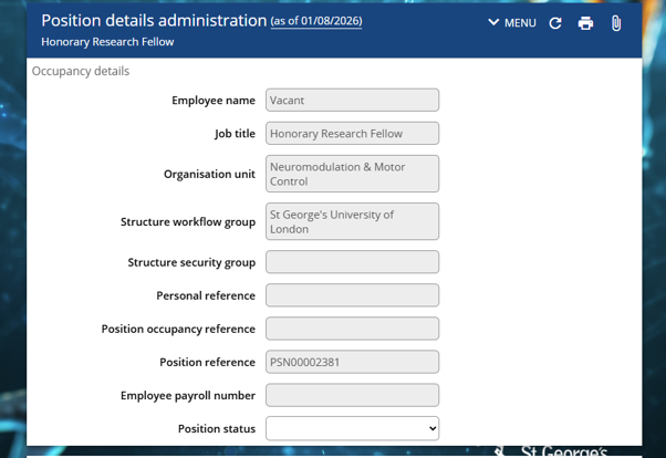 Step 15 - Checking for a vacant position